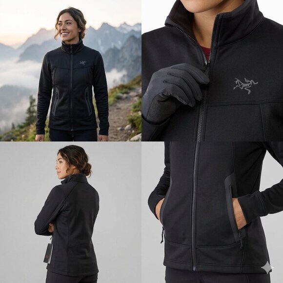 Arc'teryx Jackets & Blazers - Arc’teryx Arenite Women’s Medium Soft Shell Jacket — Black, Fleece-Lined, Zip-Up